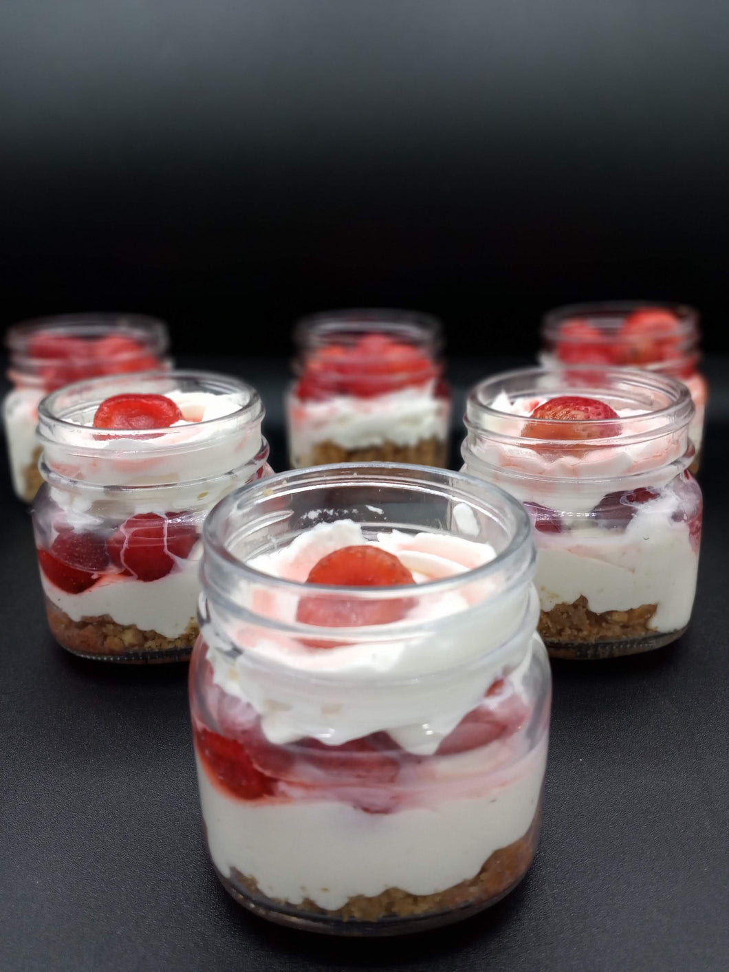 Strawberry Cheesecake Jars
