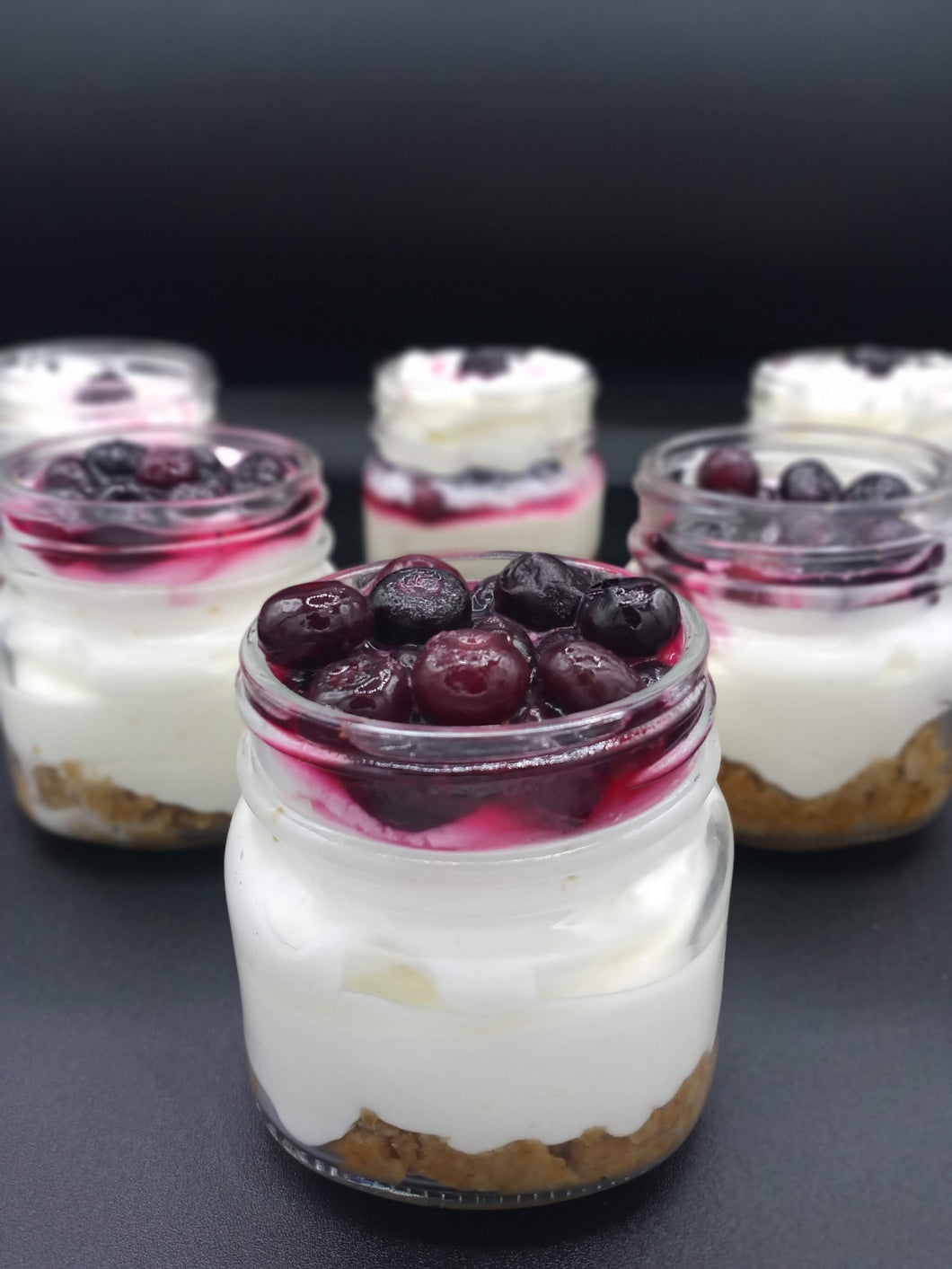 Blueberry Cheesecake jars